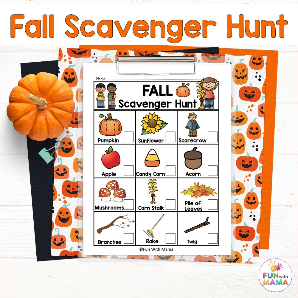 Printable Fall Scavenger Hunt For Kids Fun With Mama