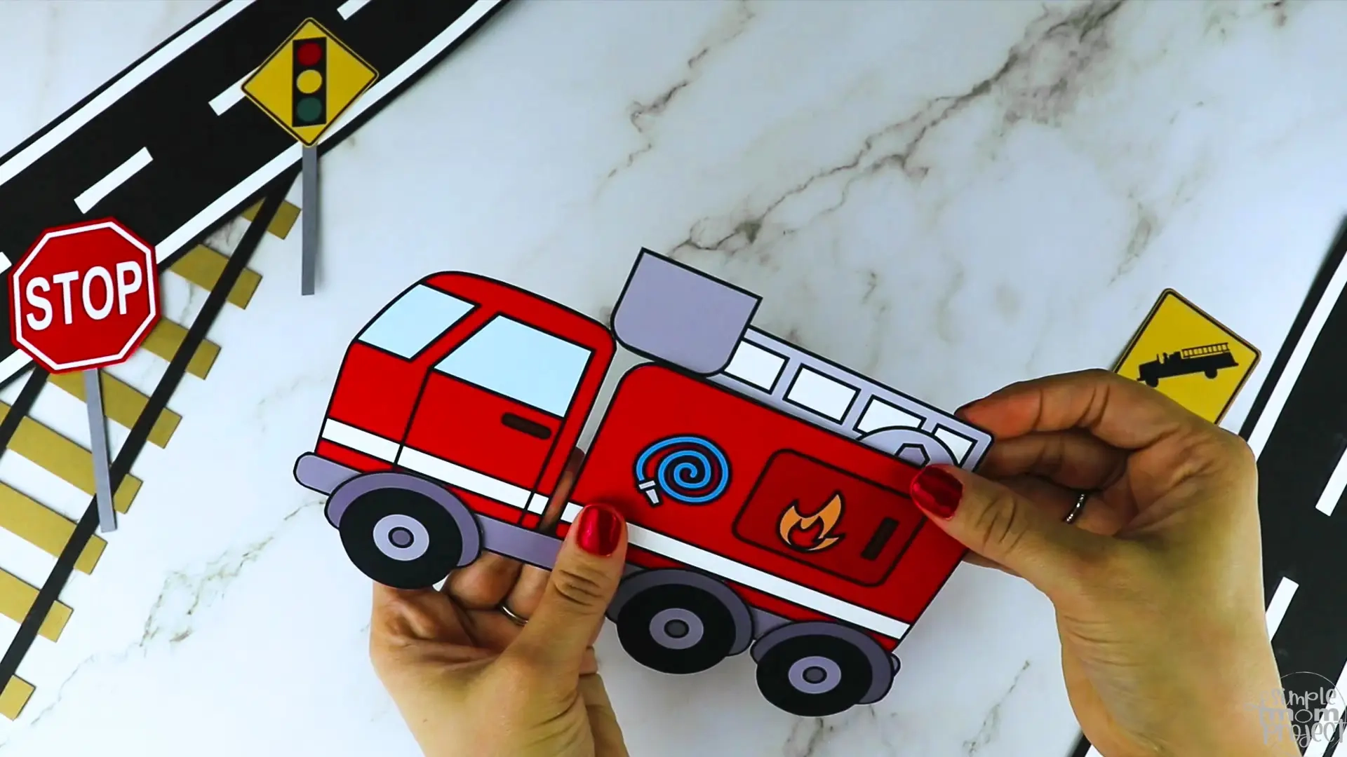 Printable Fire Truck Craft Template Simple Mom Project Printable Fire Truck Craft Template Simple Mom Project