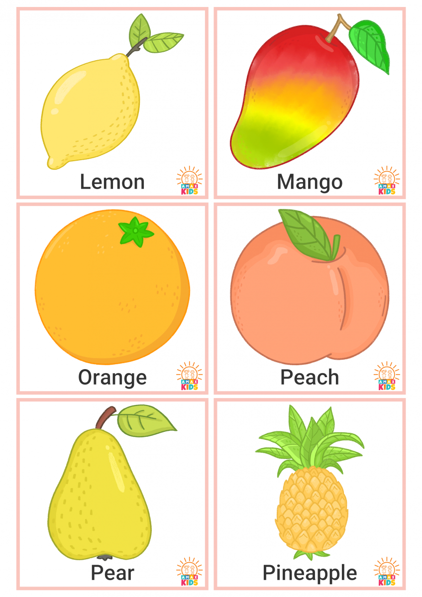 Printable Flashcards For Kids Fruits And Vegetables Amax Kids Printable Flashcards For Kids Fruits And Vegetables Amax Kids