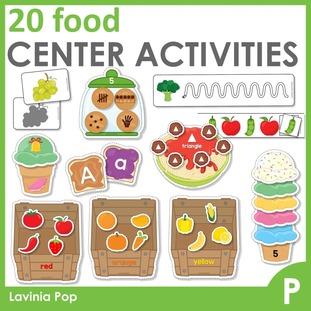 Printable Food Activities For Preschool