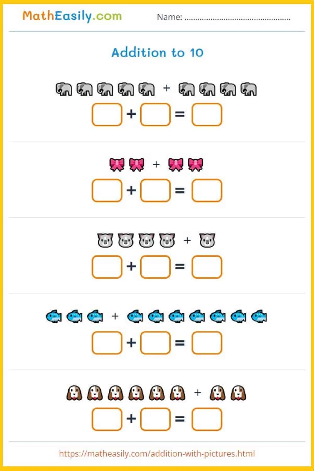 Printable Kindergarten Math Worksheets PDF Free Download