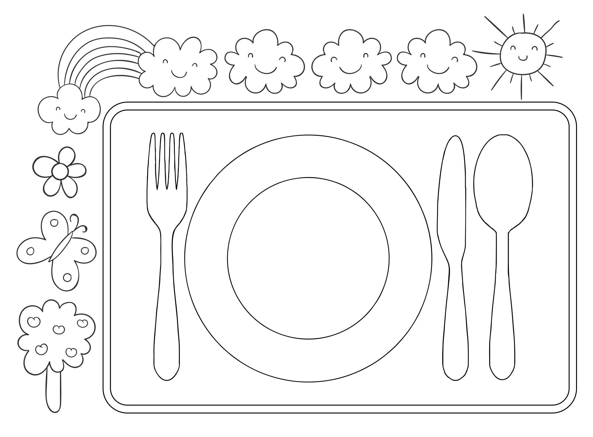 Printable Placemats For Kids Free