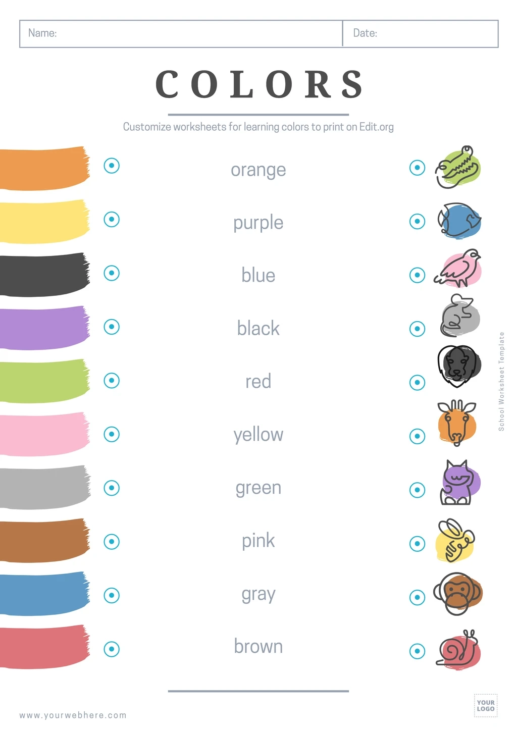 Printable Preschool Worksheet Templates