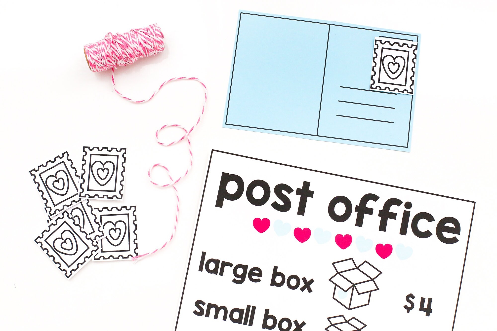 PRINTABLE Pretend Play Post Office Valentine s Day Activities Post Office Dramatic Play Printable Kids Activities Community Helpers Etsy