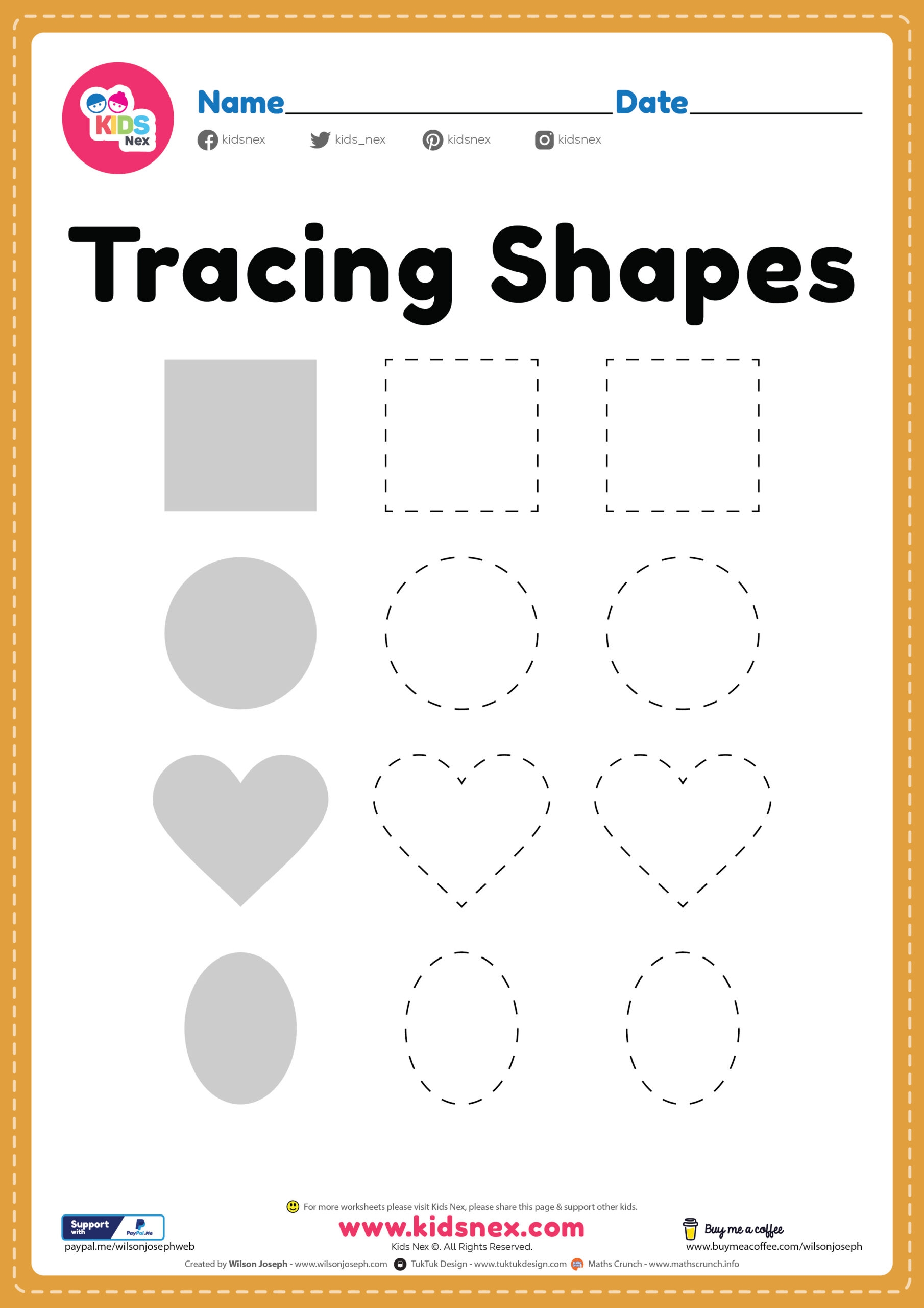 Printable Shapes Worksheet For Preschool Free Printable Printable Shapes Worksheet For Preschool Free Printable