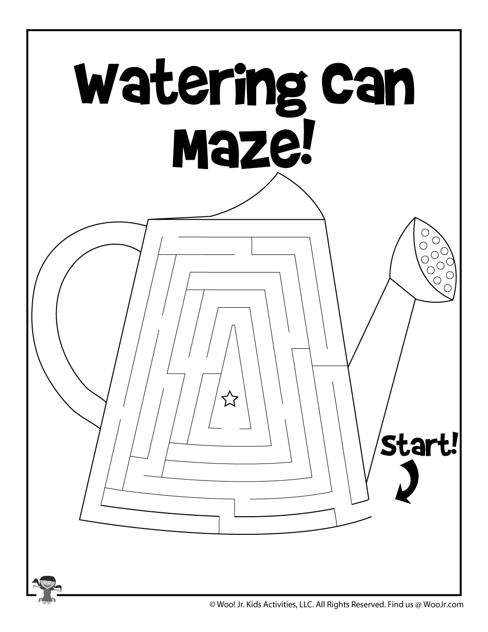 Printable Spring Maze Puzzles Woo Jr Kids Activities Children s Publishing