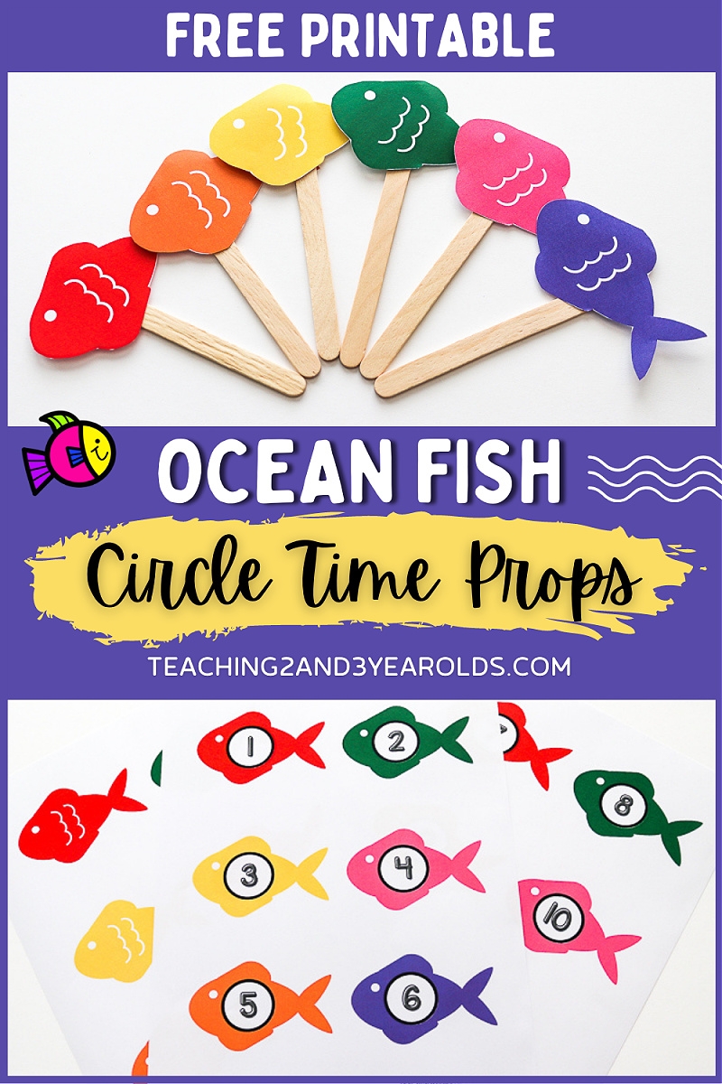 Printable Toddler And Preschool Ocean Theme Circle Time Props