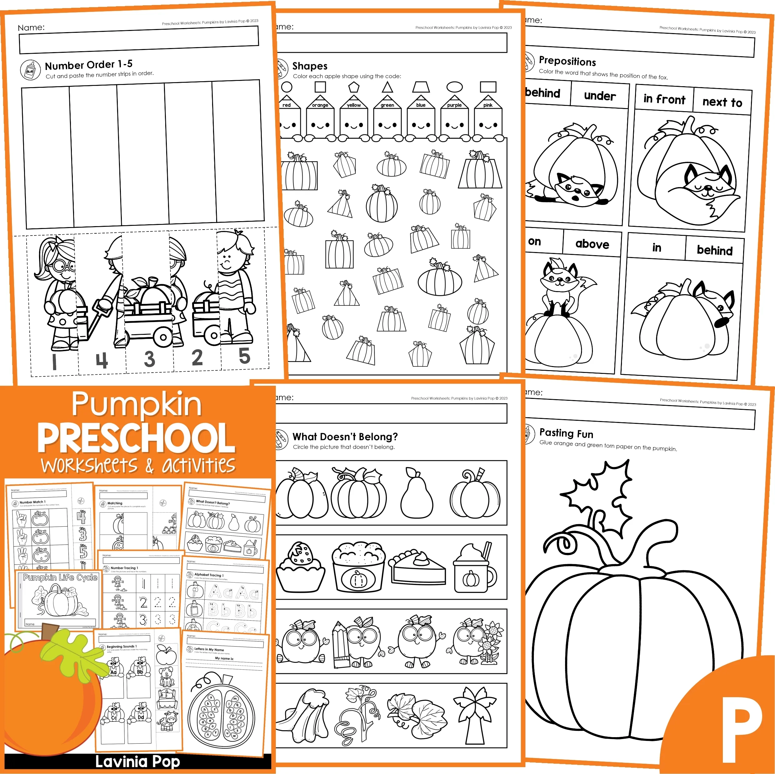 Pumpkins Preschool Worksheets And Activities No Prep