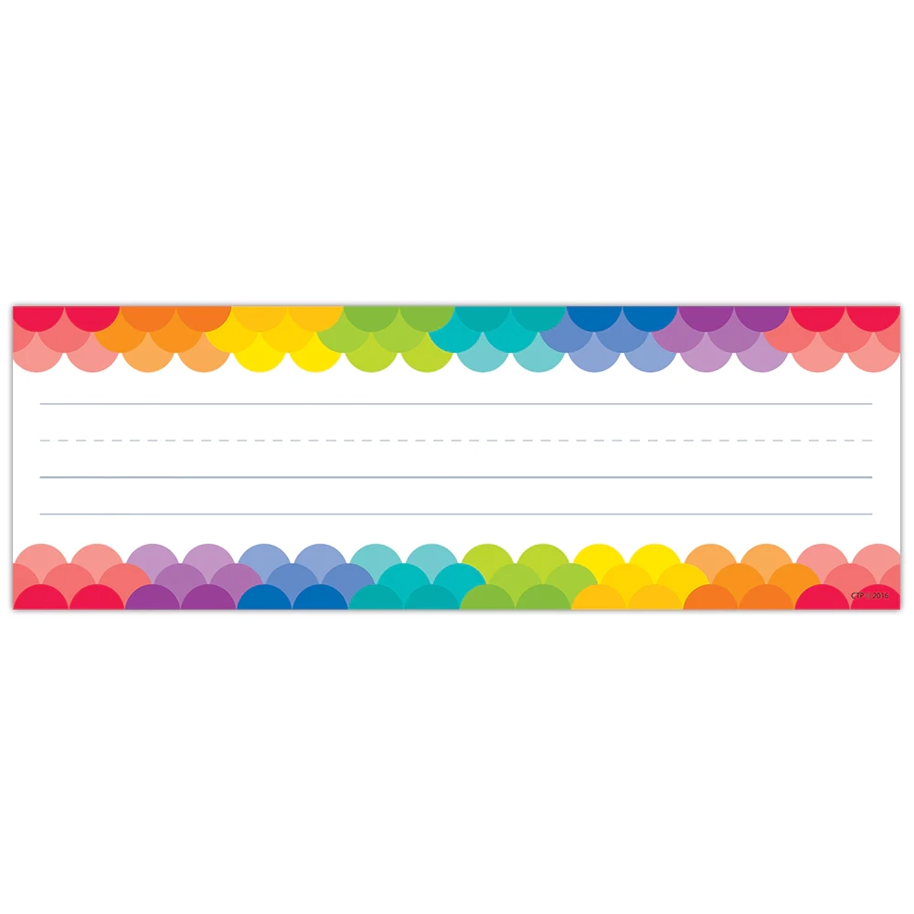 Rainbow Scallops Name Plates Creative Teaching Press Rainbow Scallops Name Plates Creative Teaching Press