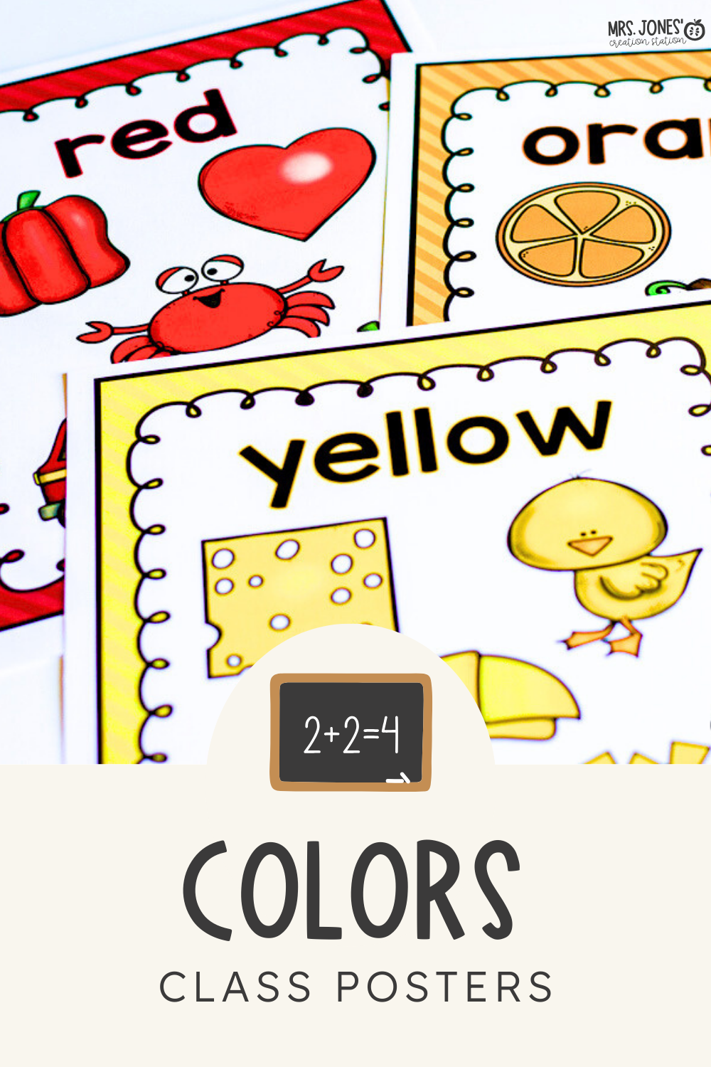 REAL LIFE COLOR POSTERS Mrs Jones Creation Station