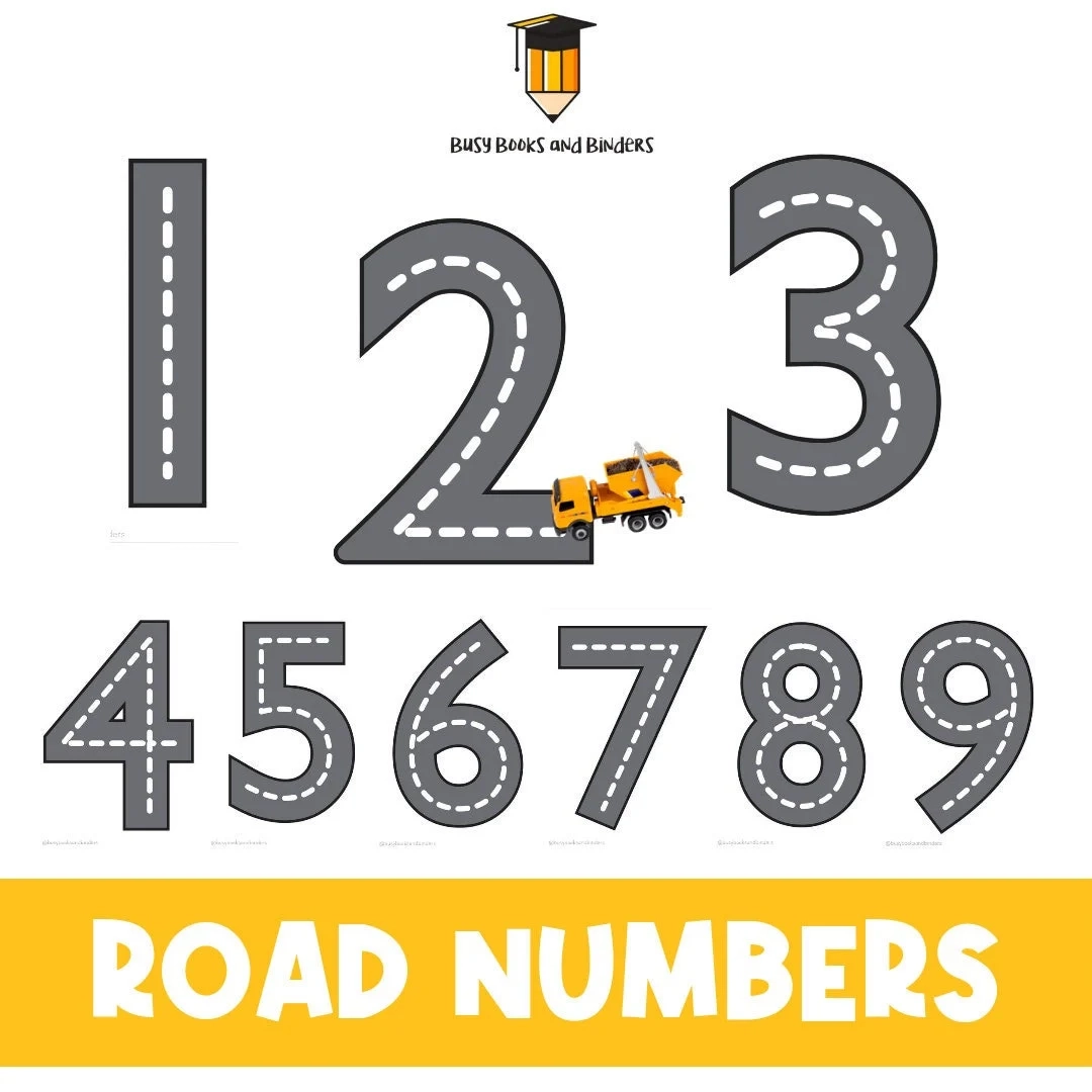 Road Numbers Number 0 10 Track Numbers Construction Numbers Printable Poster For Cars Toy Car Activities Birthday Printable Etsy Road Numbers Number 0 10 Track Numbers Construction Numbers Printable Poster For Cars Toy Car Activities Birthday Printable Etsy