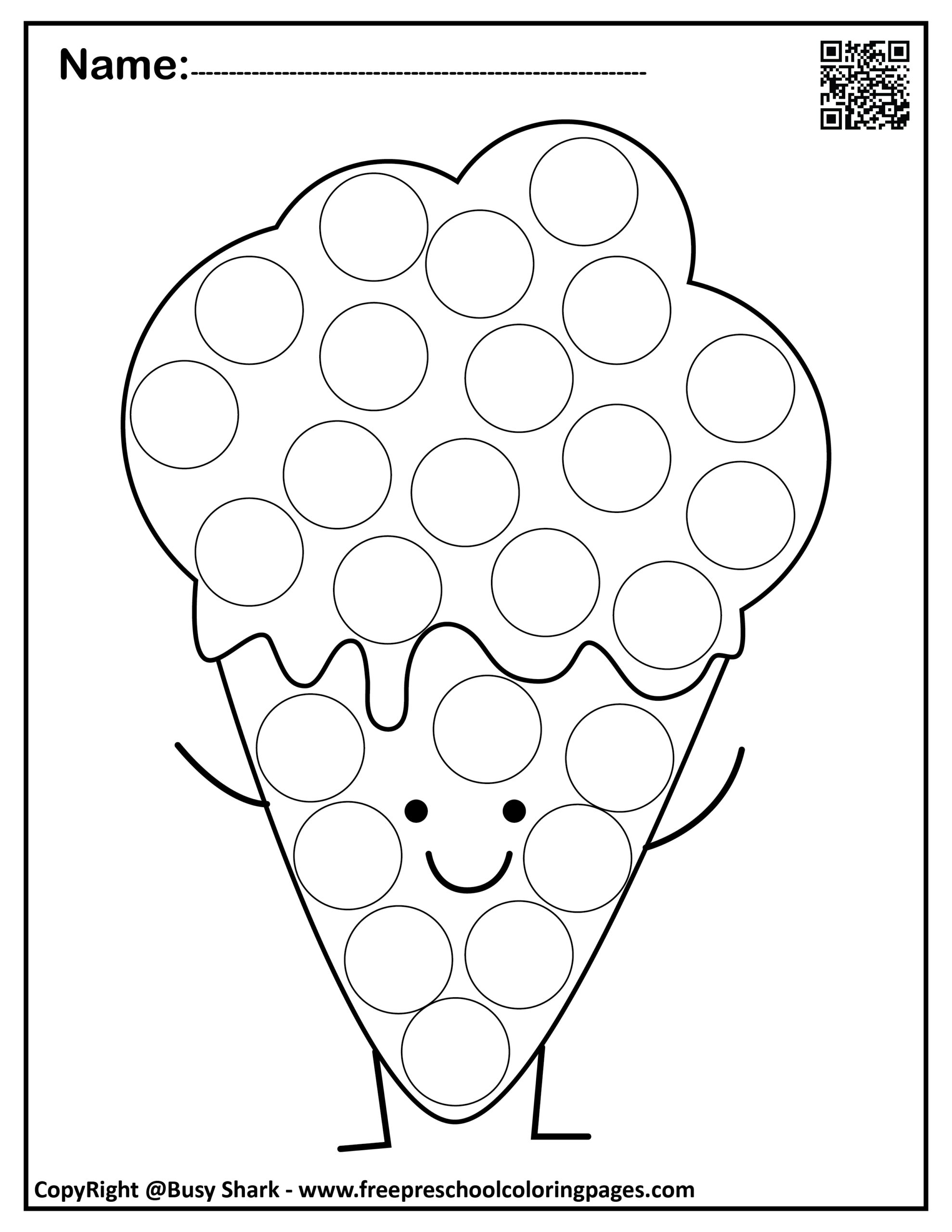 Set Of Summer Dot Markers Pages Set Of Summer Dot Markers Pages
