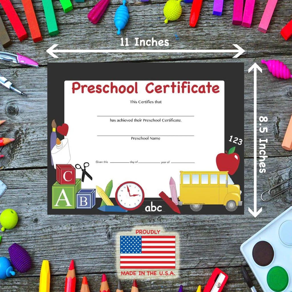 SHAPES ETC Recognition Certificate Preschool Certificate SHAPES ETC Recognition Certificate Preschool Certificate