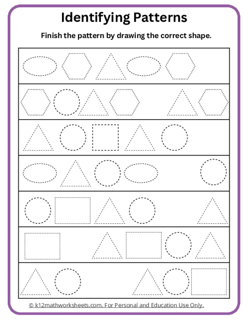 Shapes Worksheets