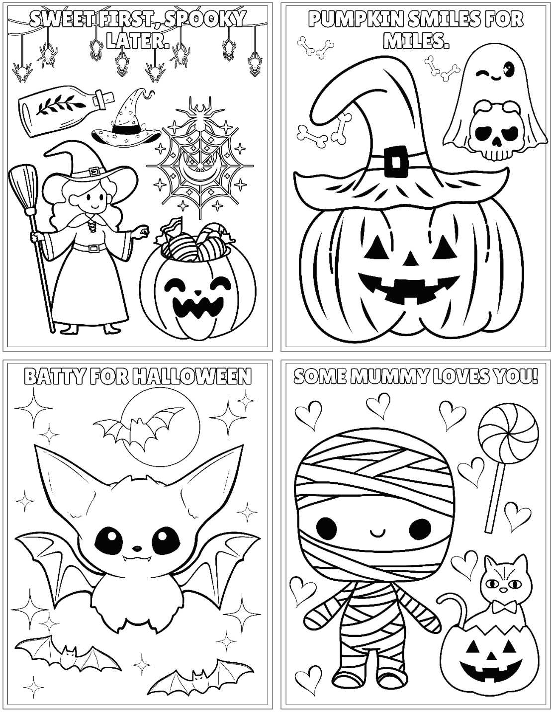 Silly Halloween Coloring Pages The Artisan Life