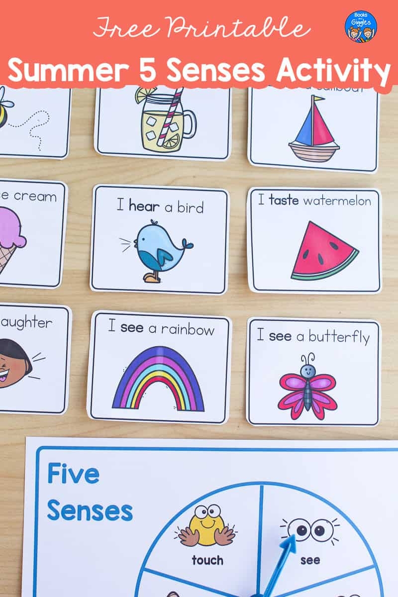 Simple Summer Five Senses Games Free Printable Simple Summer Five Senses Games Free Printable