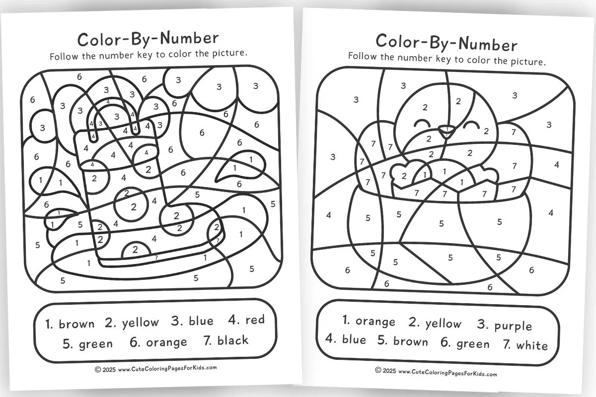 Spring Color By Number Free Printable Cute Coloring Pages For Kids Spring Color By Number Free Printable Cute Coloring Pages For Kids
