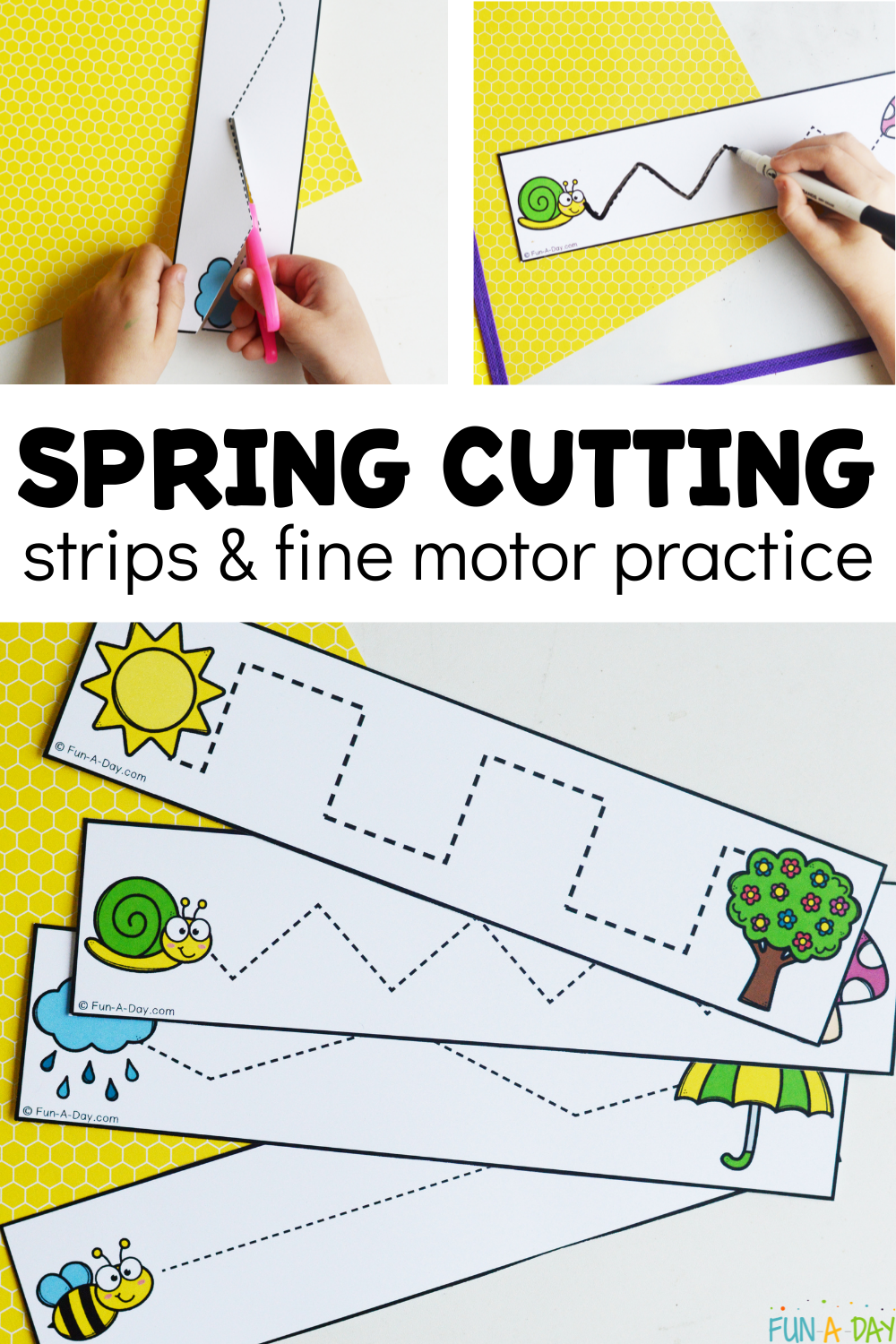 Spring Cutting Strips Fine Motor Free Printable Fun A Day Spring Cutting Strips Fine Motor Free Printable Fun A Day
