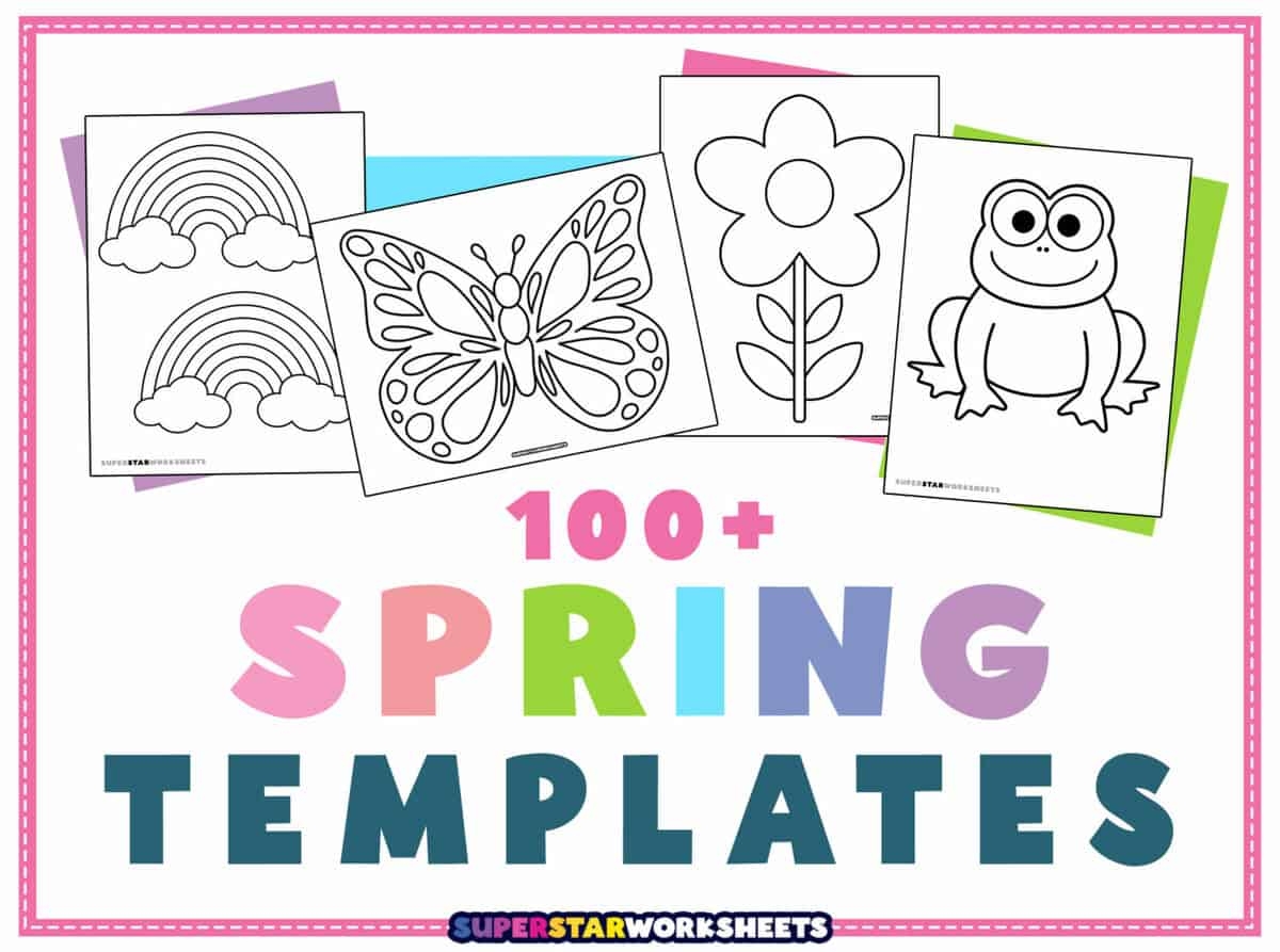 Spring Templates Free Printables Superstar Worksheets