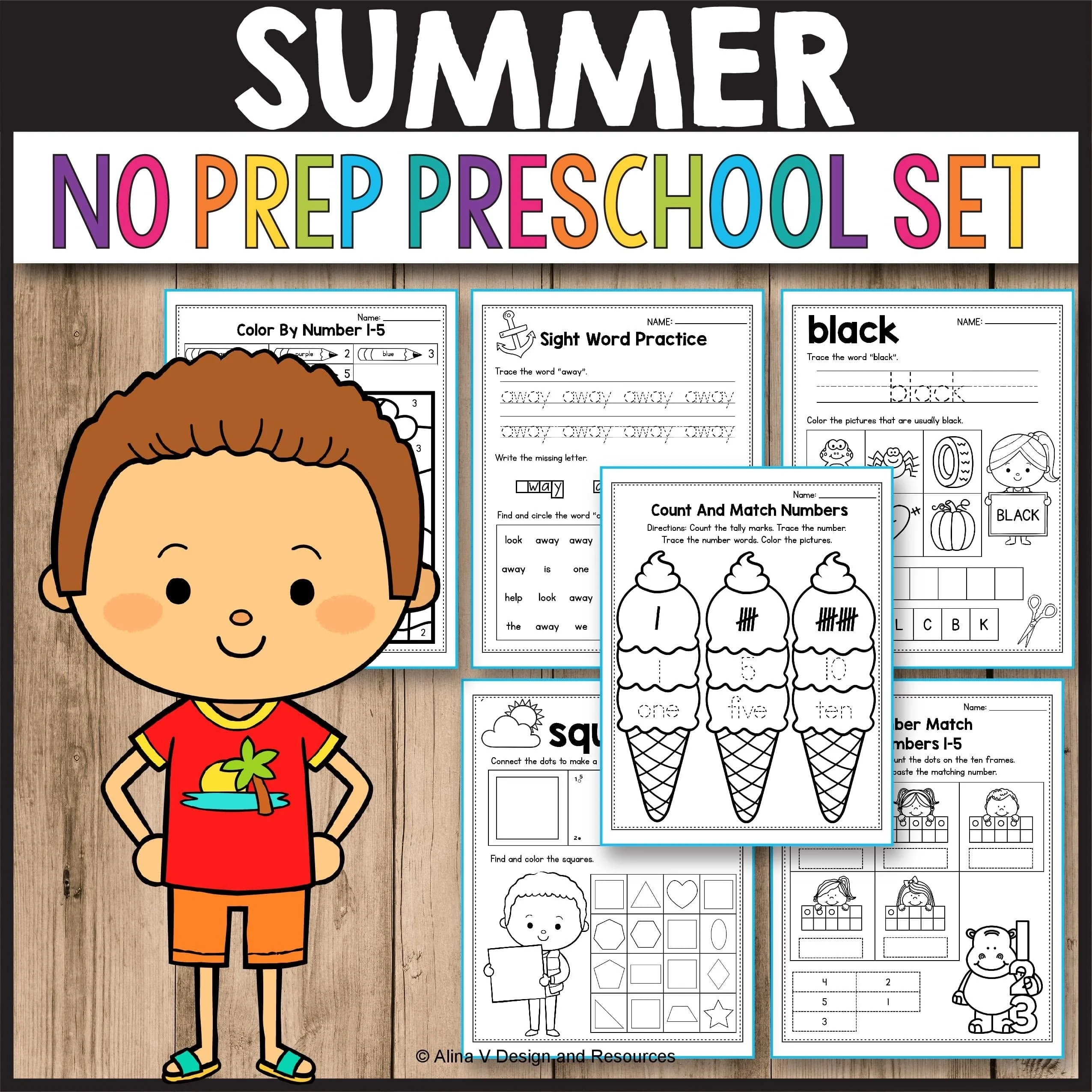 Summer Activities For Preschool Summer Math Worksheets My Nerdy Teacher