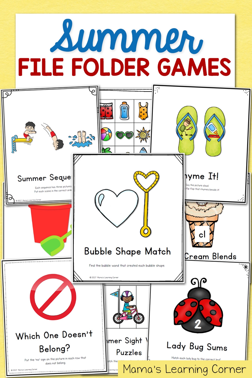 Summer File Folder Games 10 Hands On Activities For Preschool And Kindergarten Mamas Learning Corner Summer File Folder Games 10 Hands On Activities For Preschool And Kindergarten Mamas Learning Corner