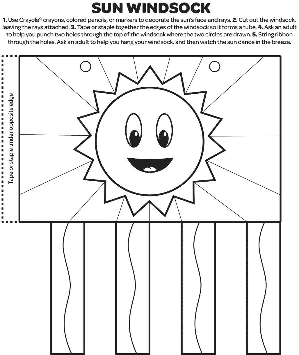 Summer Free Kids Coloring Pages Crayola
