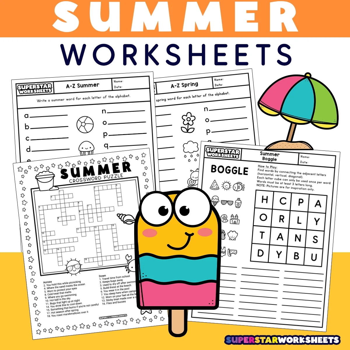 Summer Worksheets Free Printables Superstar Worksheets