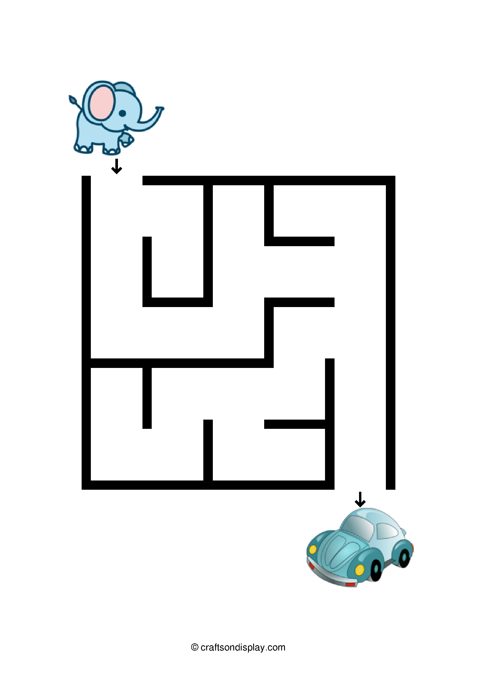 Super Easy Mazes Ages 3 5 Crafts On Display
