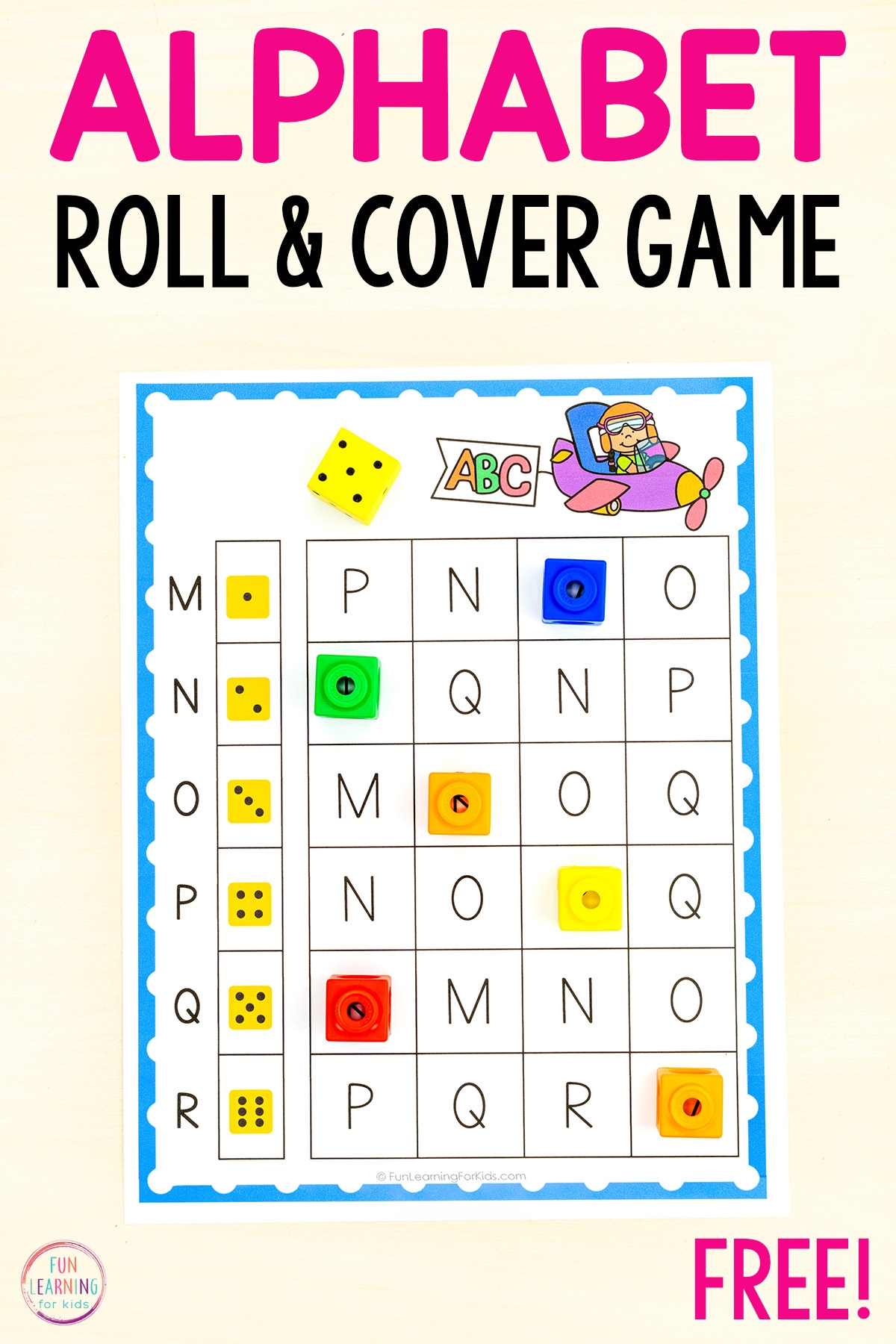 Super Fun Alphabet Roll Cover The Letter Games Super Fun Alphabet Roll Cover The Letter Games