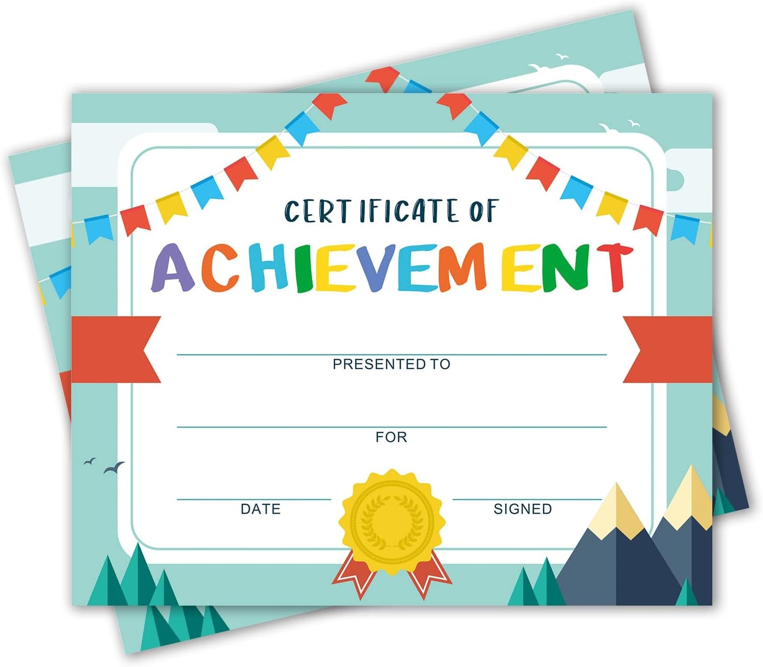 Teacher Certificate Printables DUGUTUL Preschool Graduation Certificates 25 Sheets 8 5x11 Editable Printable Awards Celebration Certificates