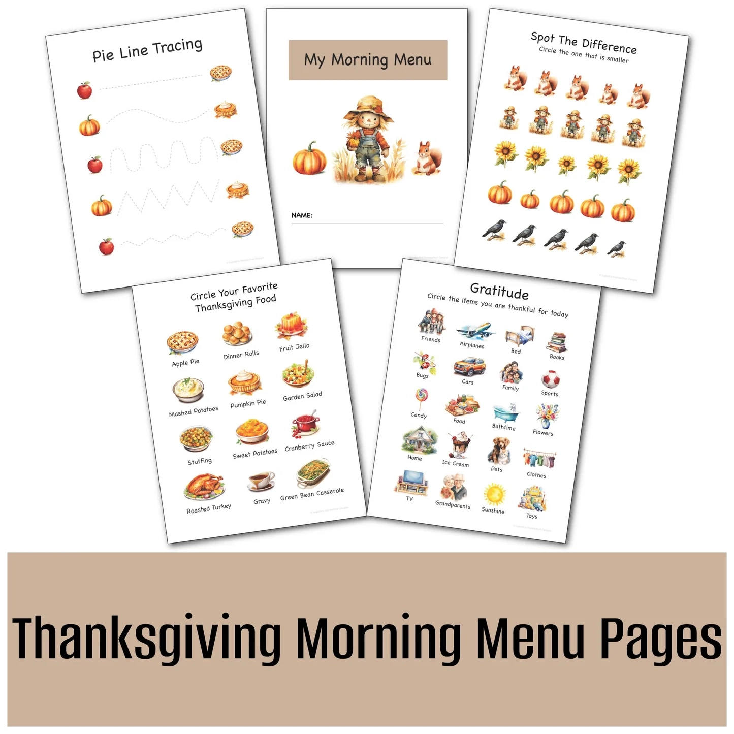 Thanksgiving Morning Menu Pages Homeschool Morning Menu Homeschool Isabella s Homeschool Designs