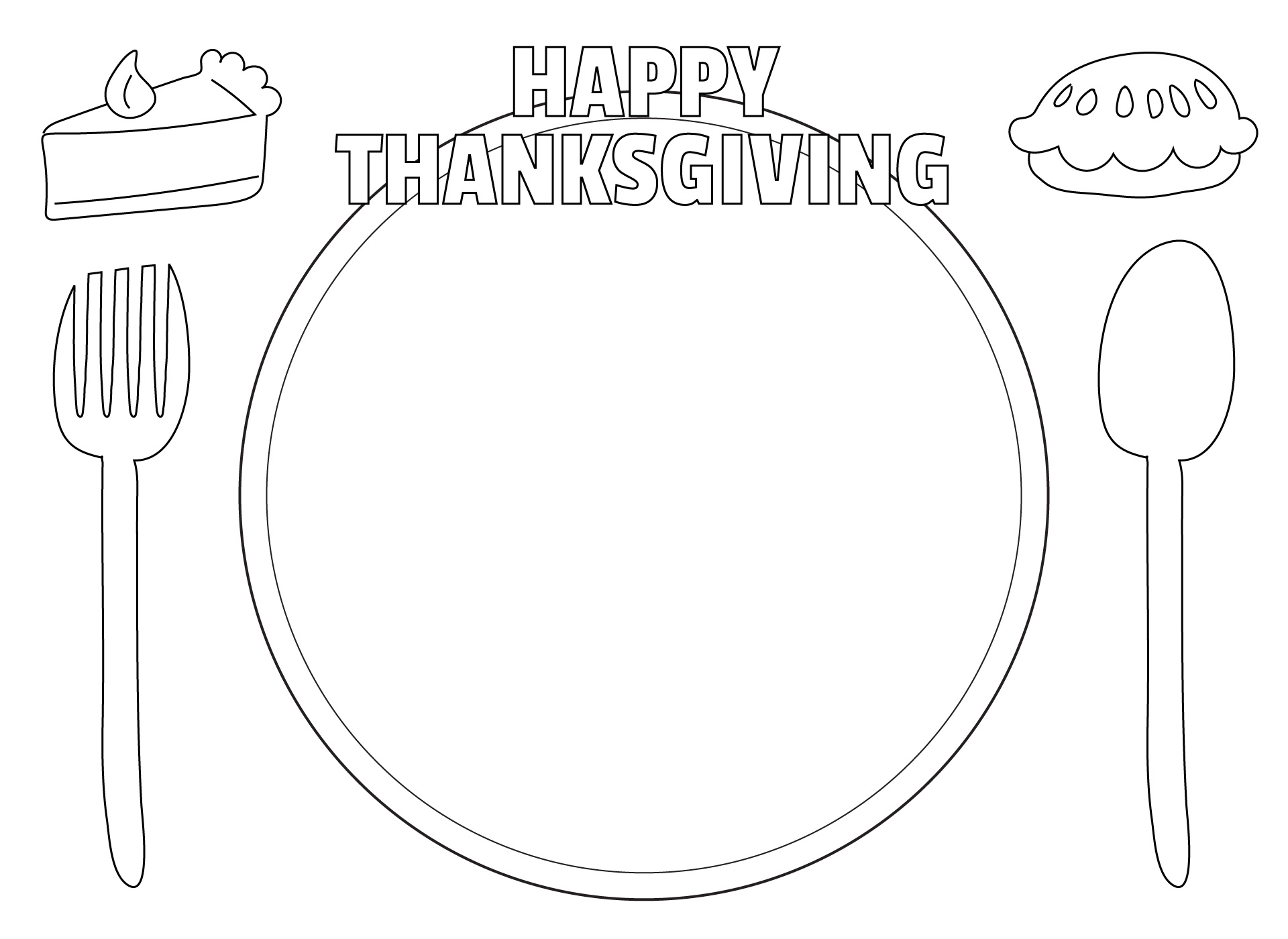 Thanksgiving Placemat 15 Free PDF Printables Printablee