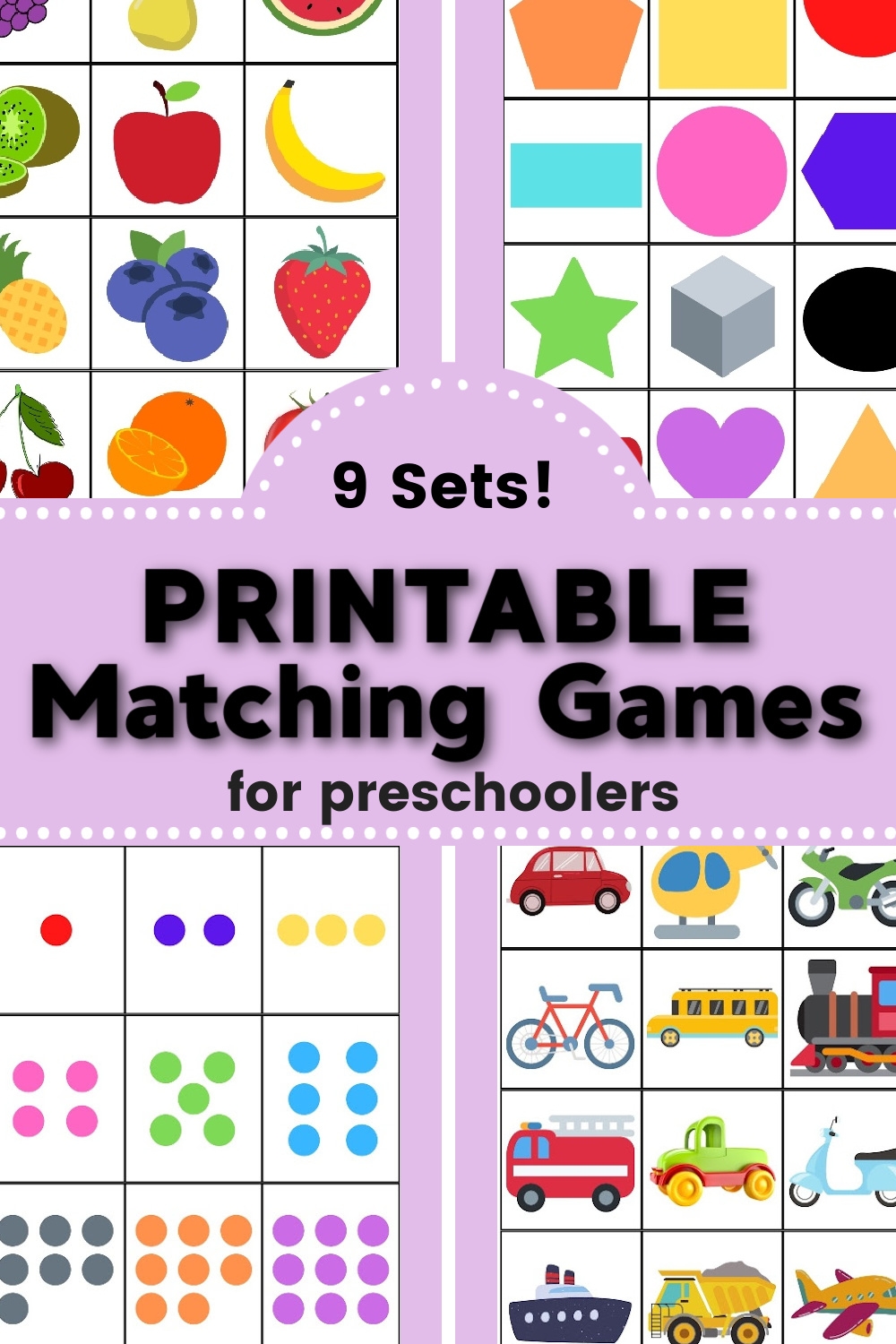 The Best Printable Matching Cards For Playing Memory Games With Preschoolers Empowered Parents
