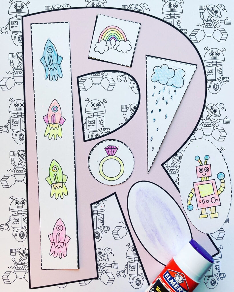 The Letter R Craft For Preschool with Free Printable Cutouts The Hollydog Blog