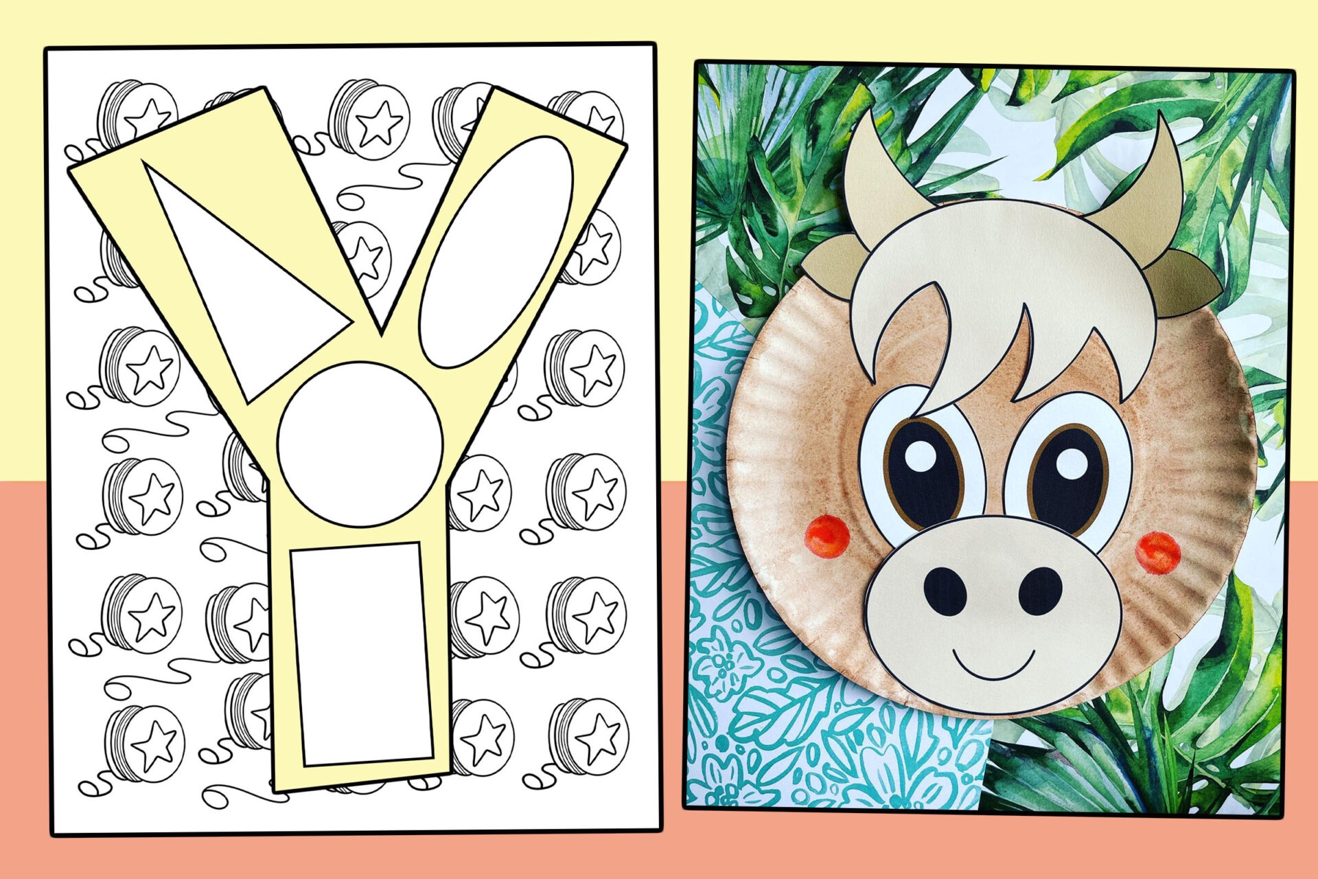 The Letter Y Craft For Preschool with Free Printable Cutouts The Hollydog Blog