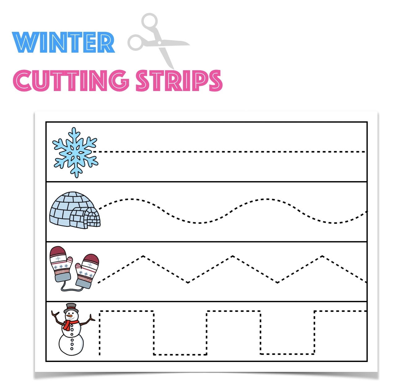 Themed Cutting Practice Worksheets Themed Cutting Practice Worksheets