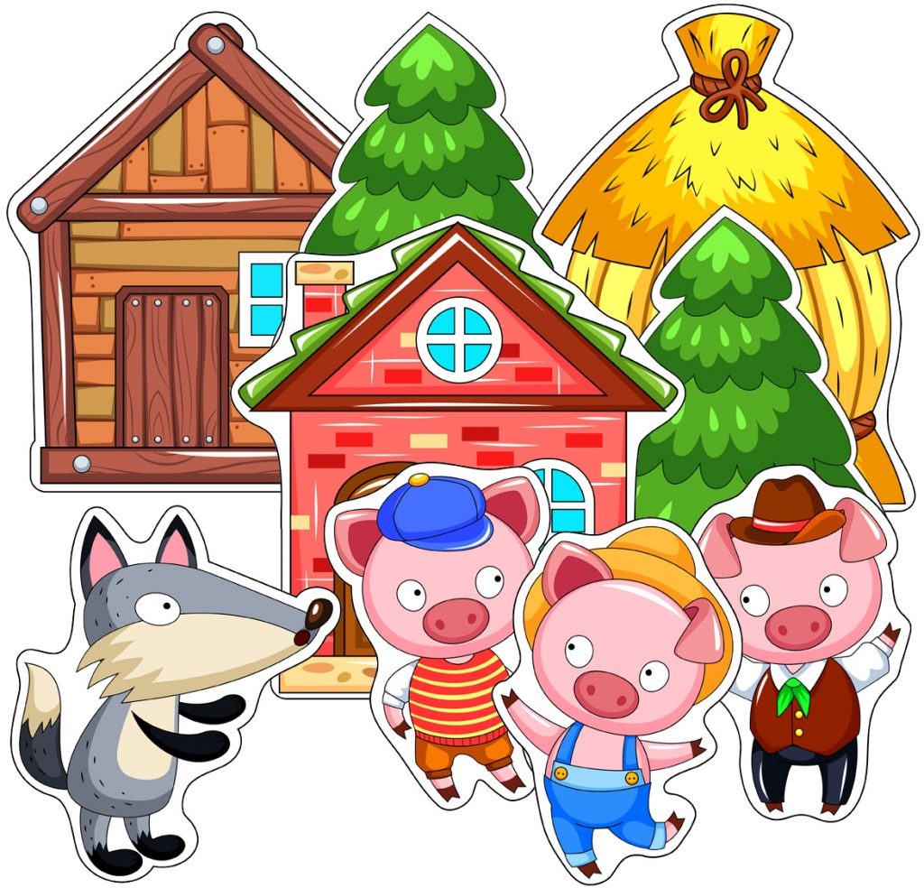 Three Little Pigs Paper Puppets TeachersMag Three Little Pigs Paper Puppets TeachersMag