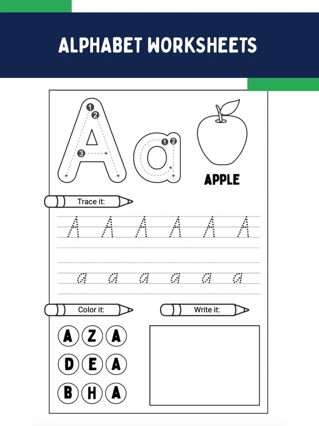 Toddler Abcs Activity Printout Worksheets Printable Preschool Learning Pages Stay at home Pre school Workbook Etsy