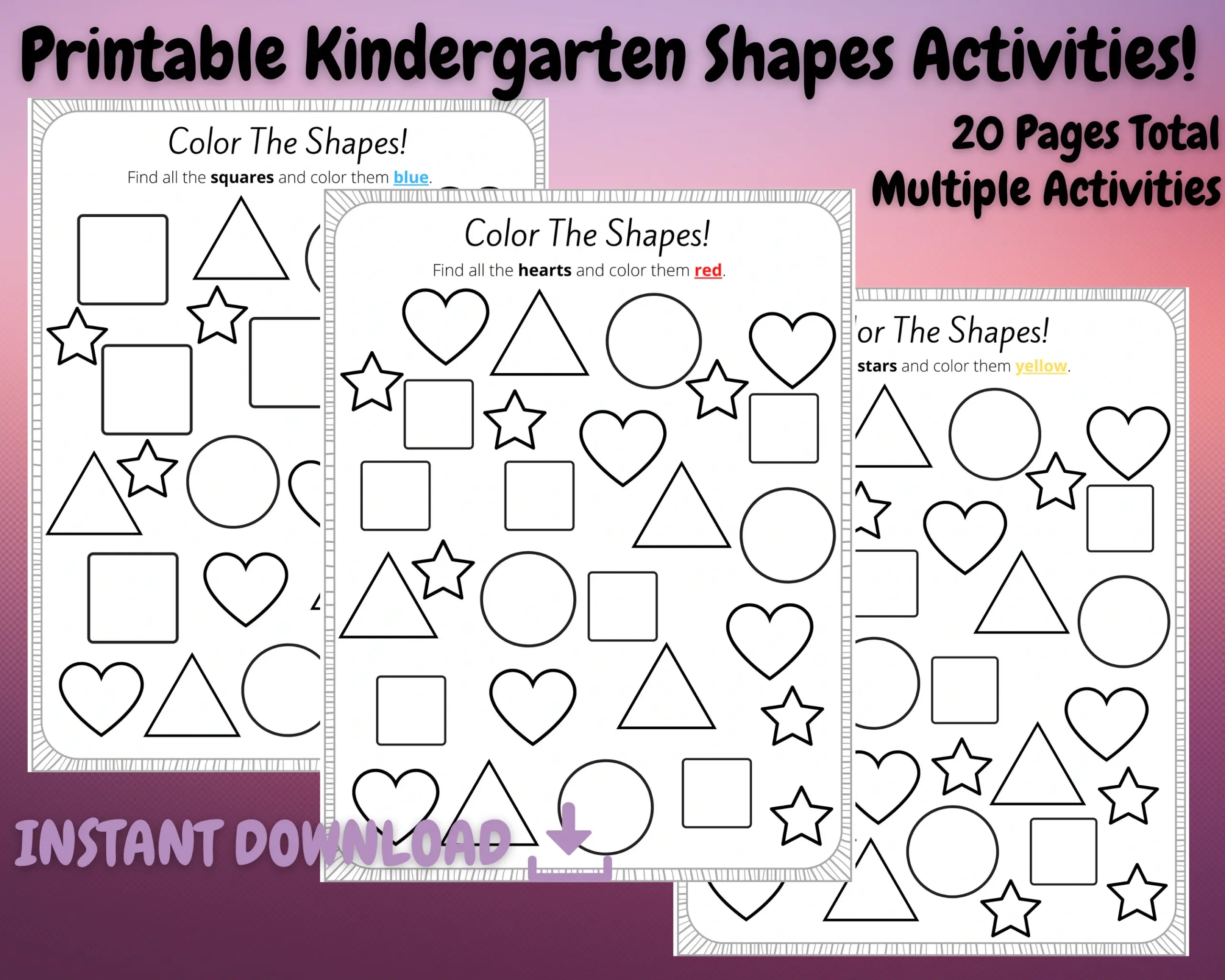 Toddler Shapes Activity Preschool Printable Shapes Worksheets Kindergarten Shapes And Tracing Homeschool School Age Shape Recognition Etsy Toddler Shapes Activity Preschool Printable Shapes Worksheets Kindergarten Shapes And Tracing Homeschool School Age Shape Recognition Etsy
