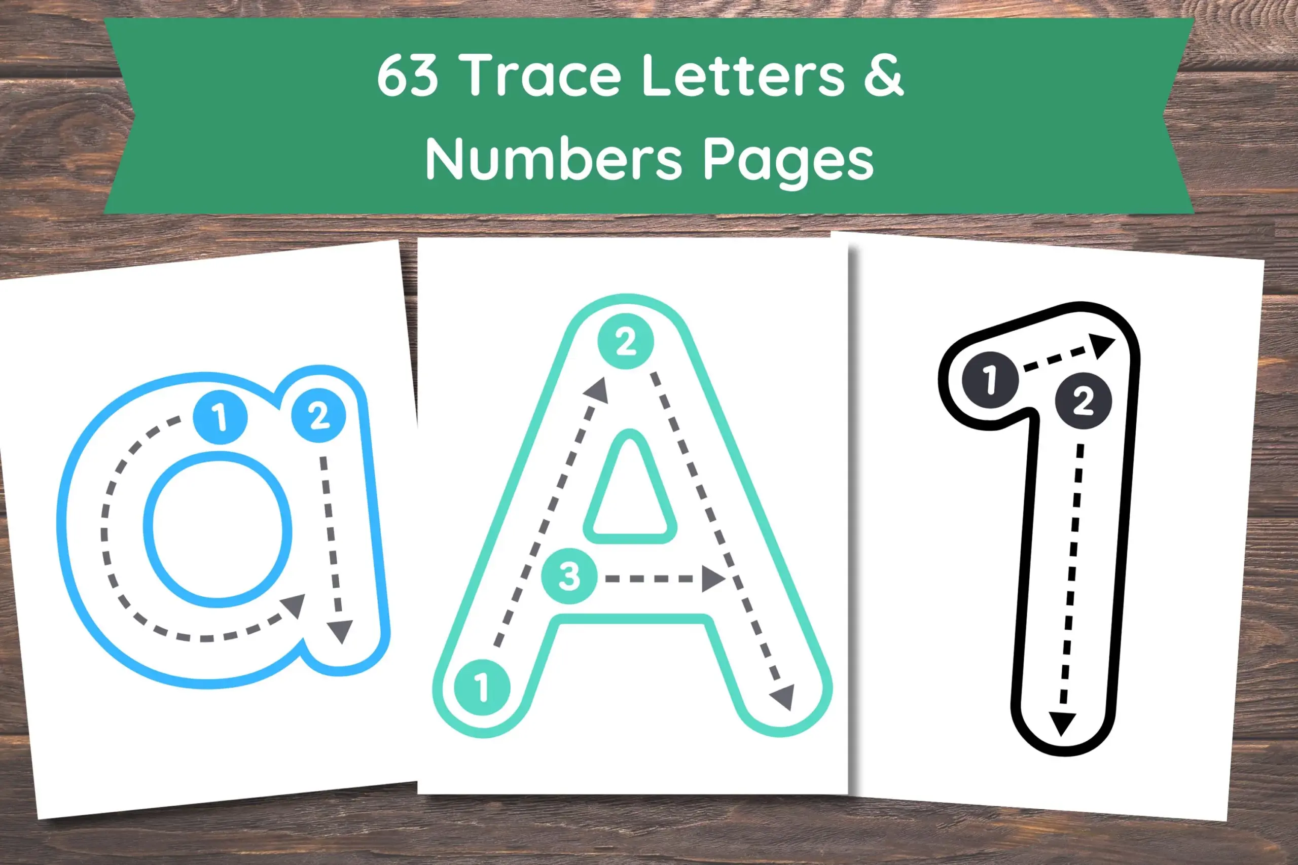 Toddlers World Trace Letters All 26 Letters Color The Letters Trace Numbers Color Numbers Learning 123 ABC Activity Toddler Etsy