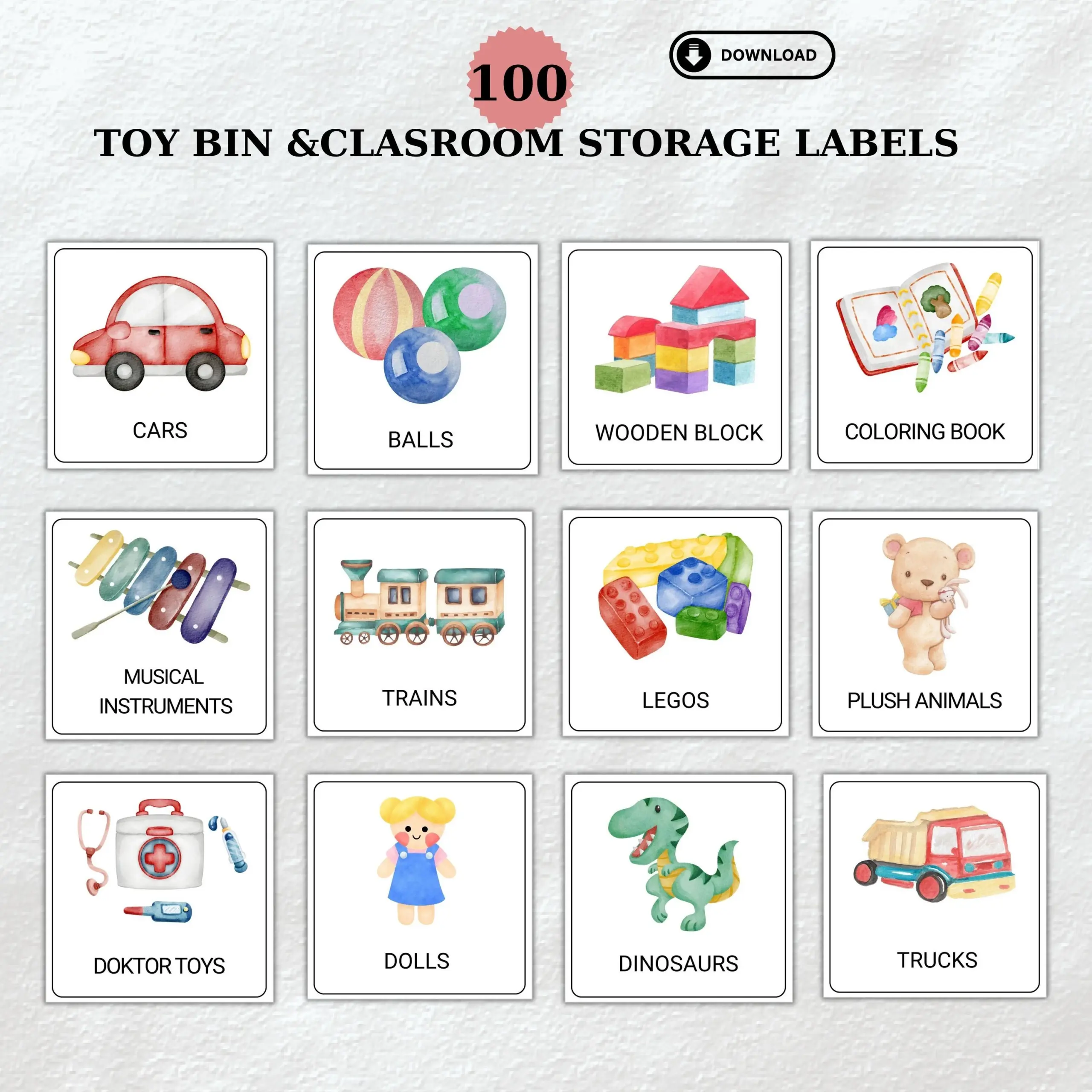 Toy Bin Storage Labels Printable Kid Room Labels Preschool Toy Storage Labels Playroom Organization Labels Etsy Norway