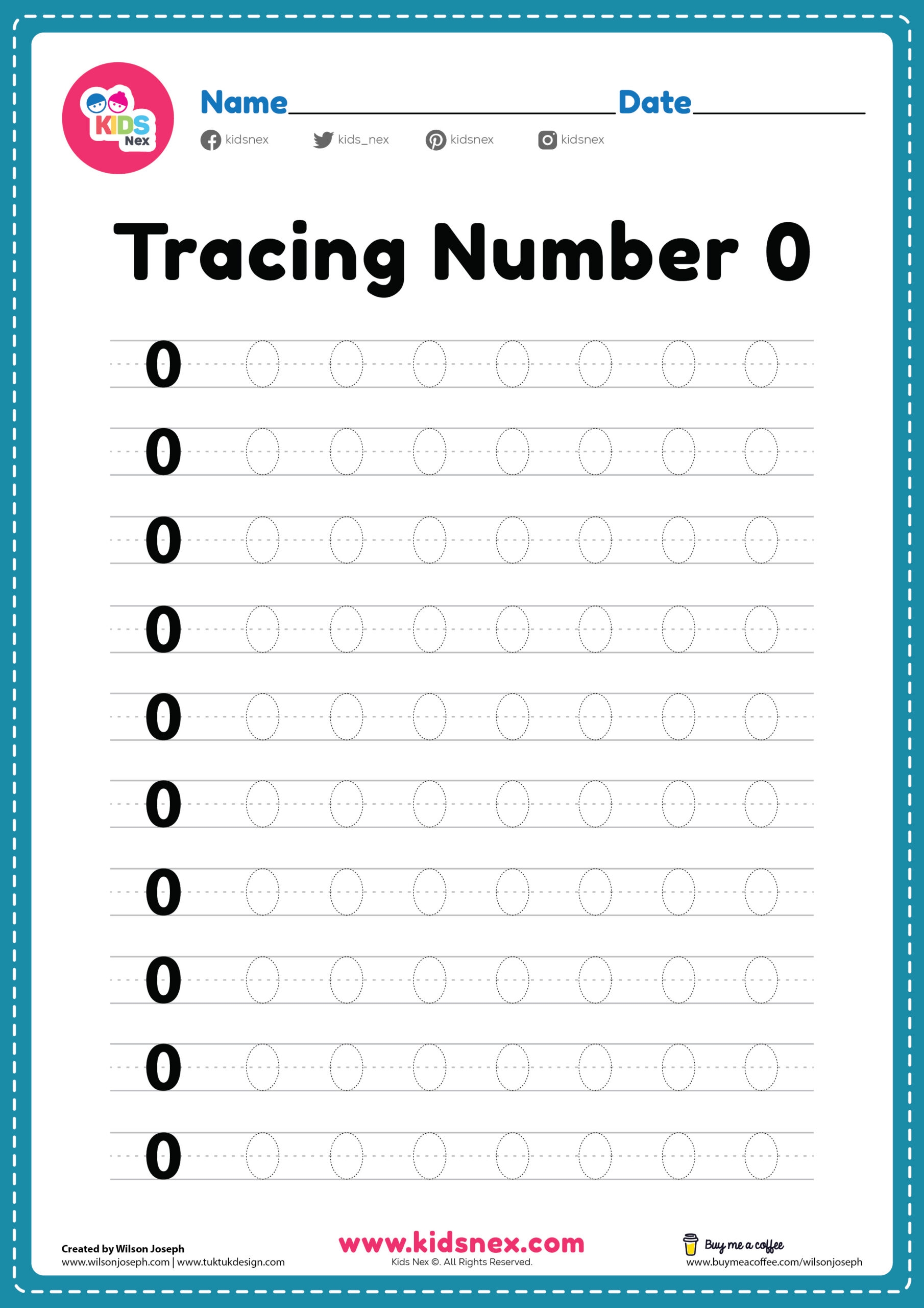Tracing Number 0 Worksheet For Kindergarten Free PDF Printable Tracing Number 0 Worksheet For Kindergarten Free PDF Printable