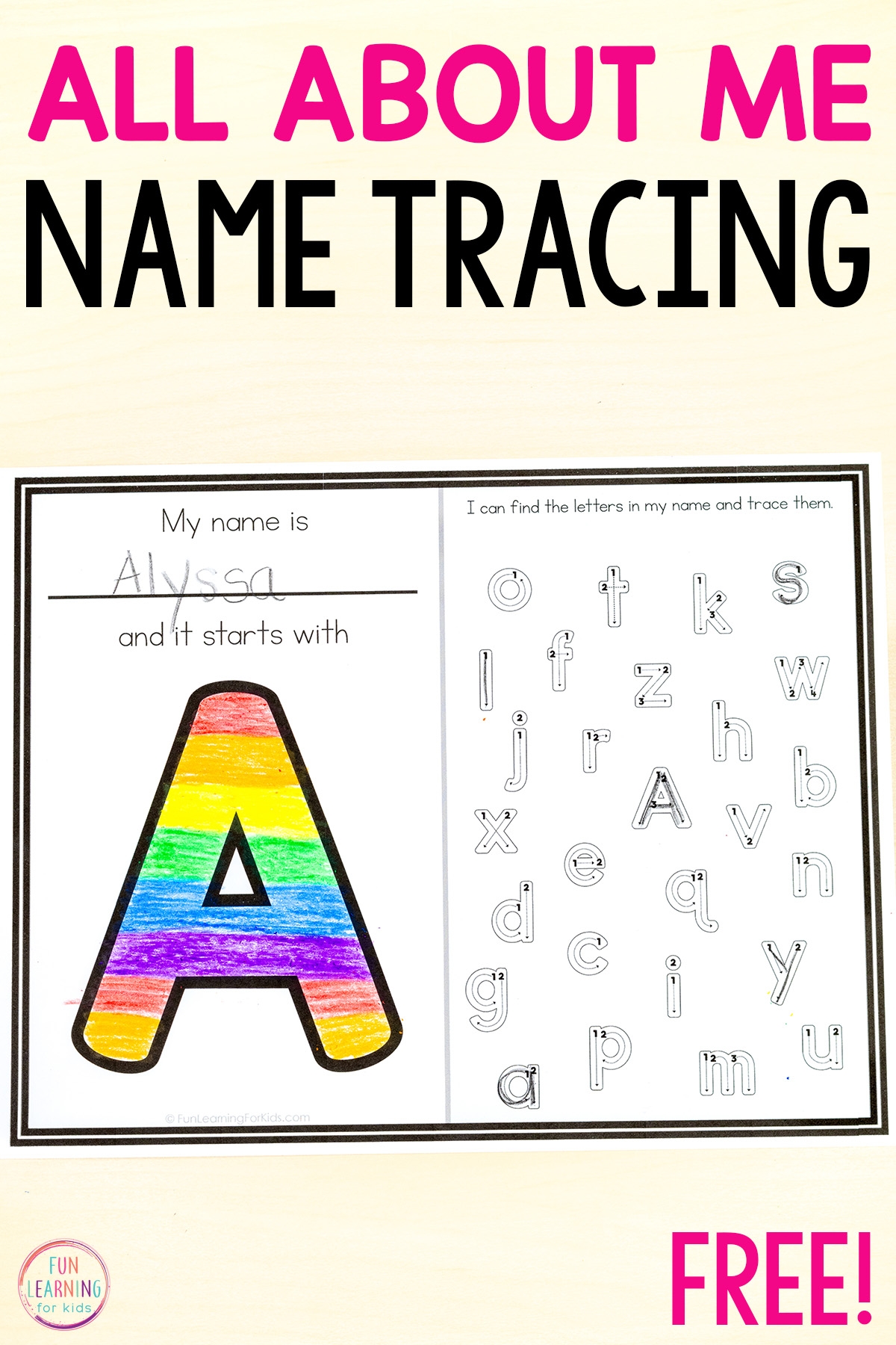 Tracing The Letters In My Name Worksheets Tracing The Letters In My Name Worksheets