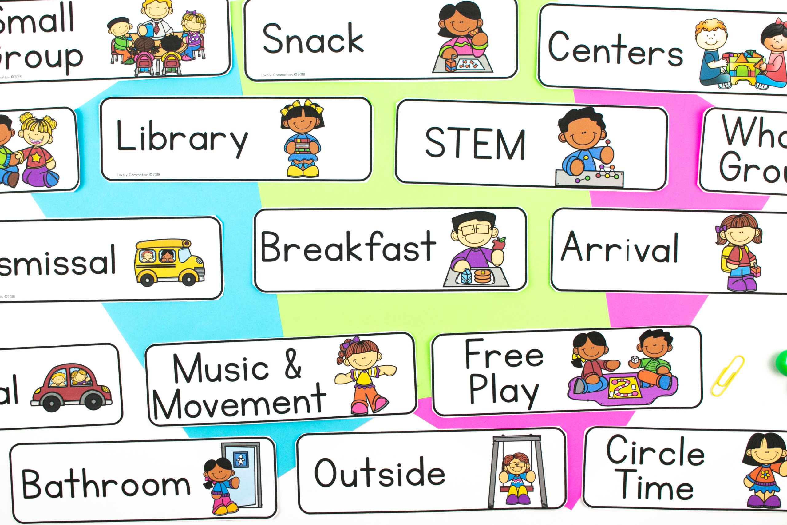 Visual Schedule Cards For Preschool Teaching Mama