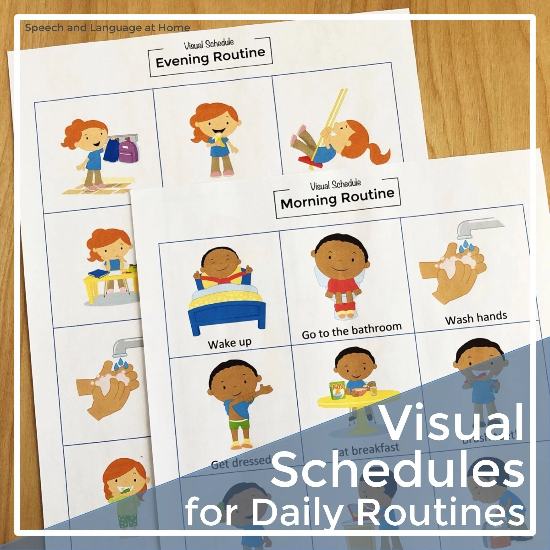 Visual Schedule For Daily Routines Picture Card Printables SLP Visual Schedule For Daily Routines Picture Card Printables SLP