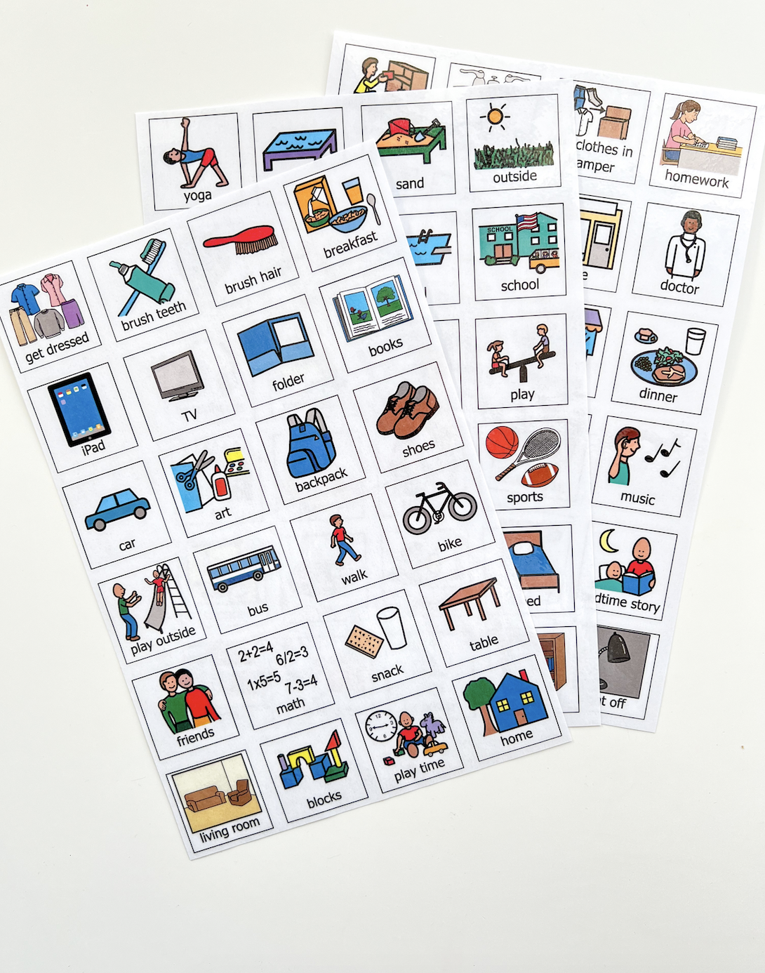Visual Schedule For Kids Printable Digital Download LOW LIFT FUN