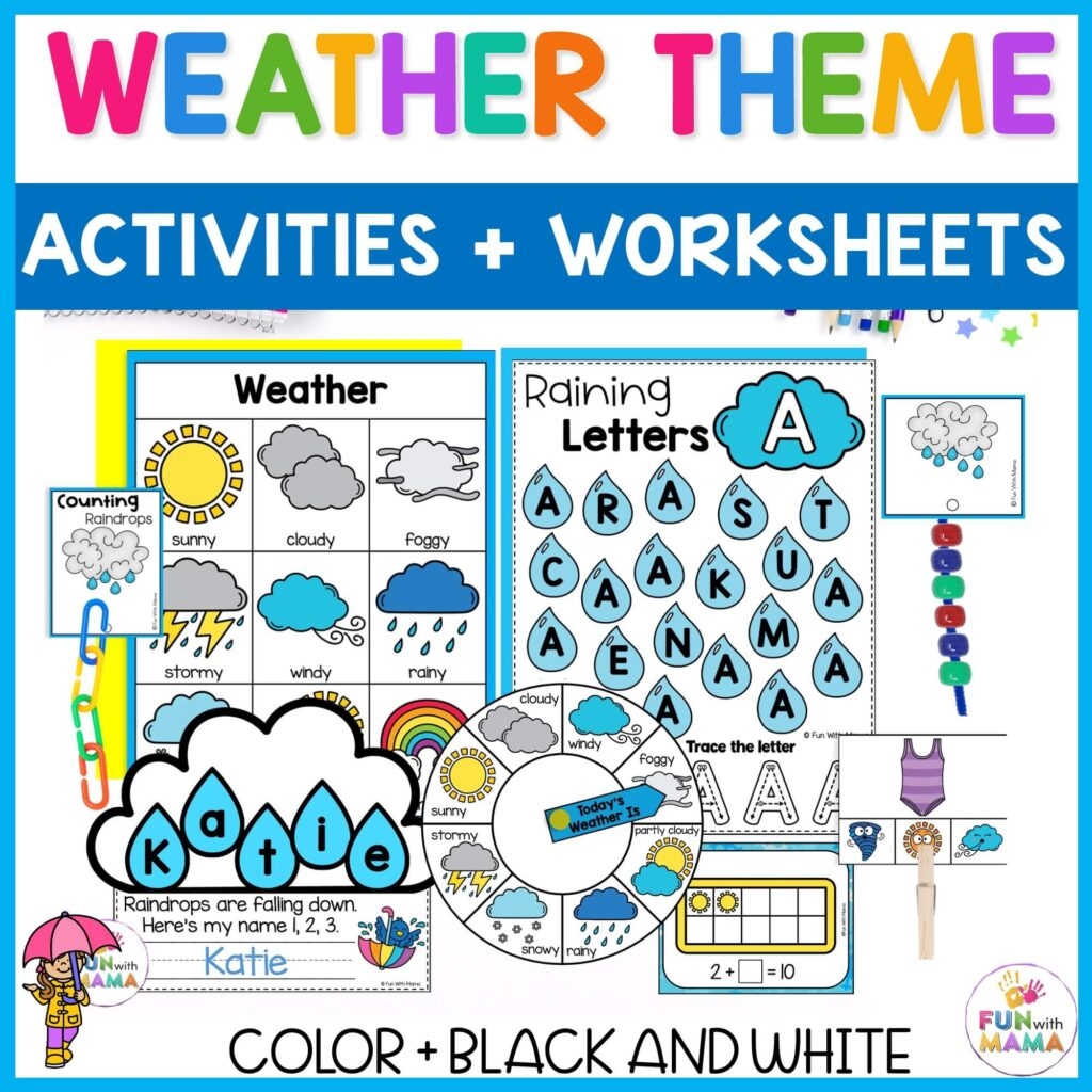 Weather Activities For Preschoolers Fun With Mama