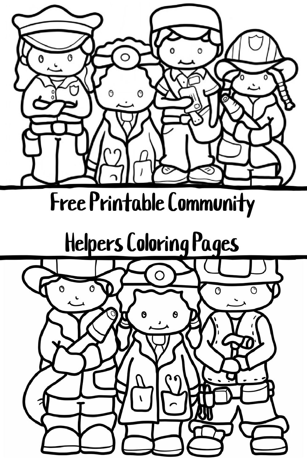 Who Are Community Helpers Free Printable Coloring Pages For Kids Nanny To Mommy