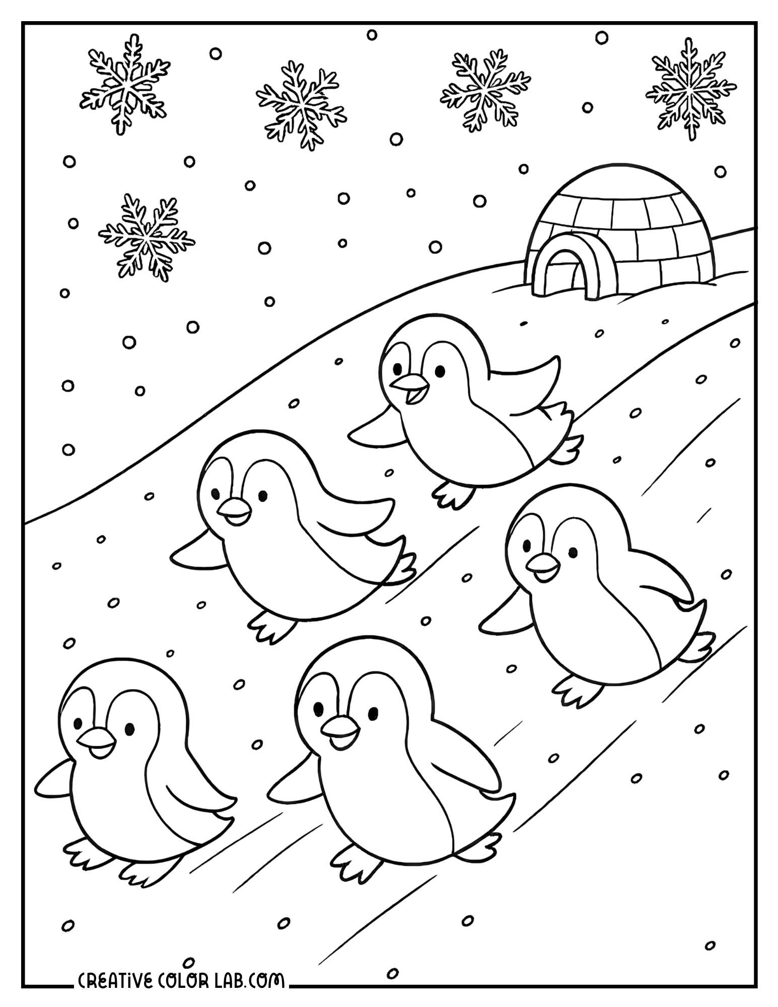 Winter Coloring Pages Free PDF Printables Winter Coloring Pages Free PDF Printables