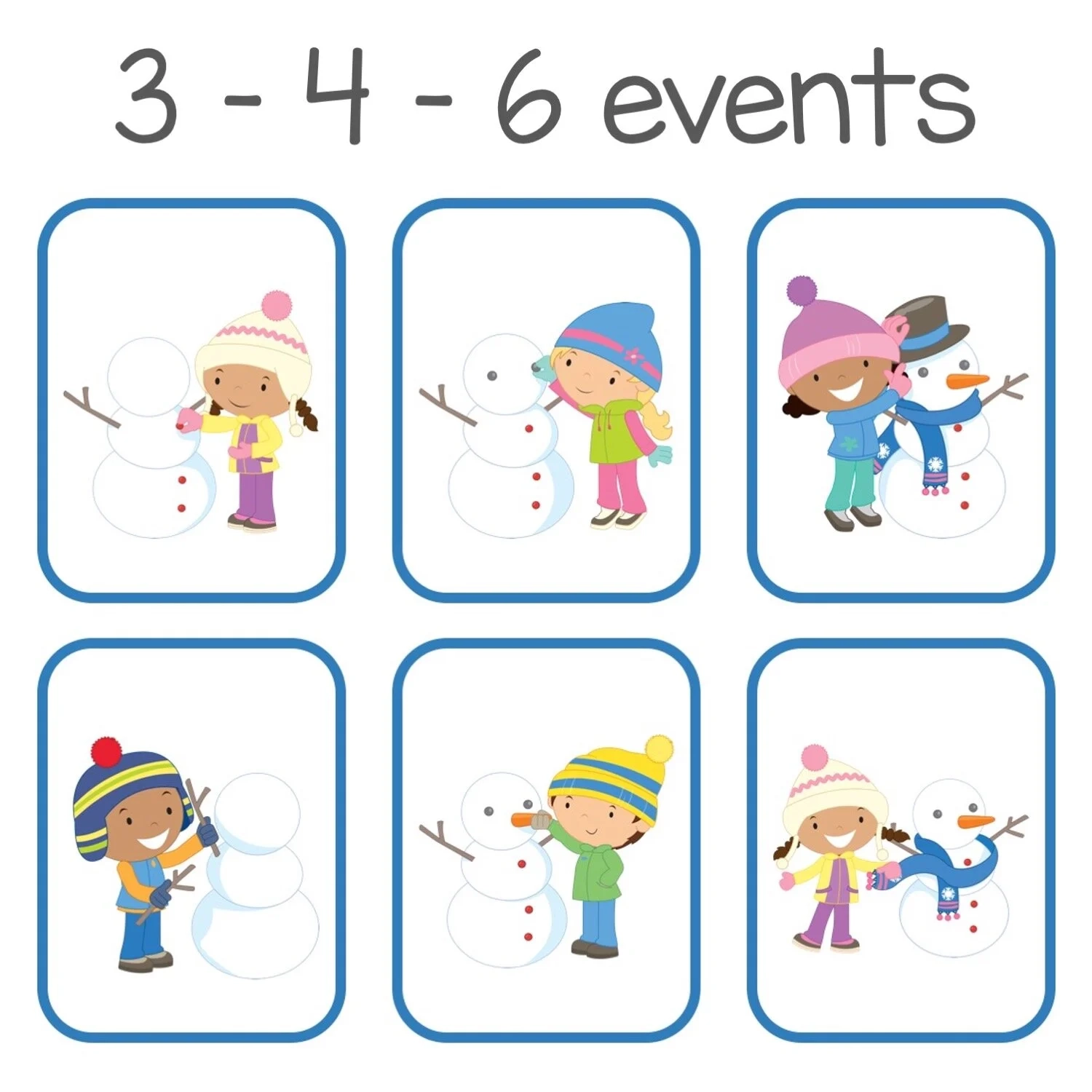 Winter Printable Sequencing Cards For Preschool SLP Winter Printable Sequencing Cards For Preschool SLP